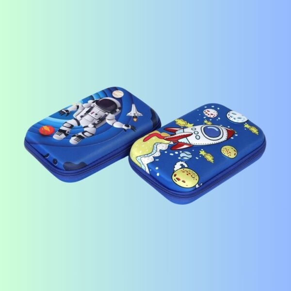 CELEBOX 3D Astronaut Pencil Box - Space-Themed Pencil Case for Kids | Boys' Pencil Pouch | Ideal Return Gifts for Kids | Compass Box Pouch | (1 Piece, Random Design Available)