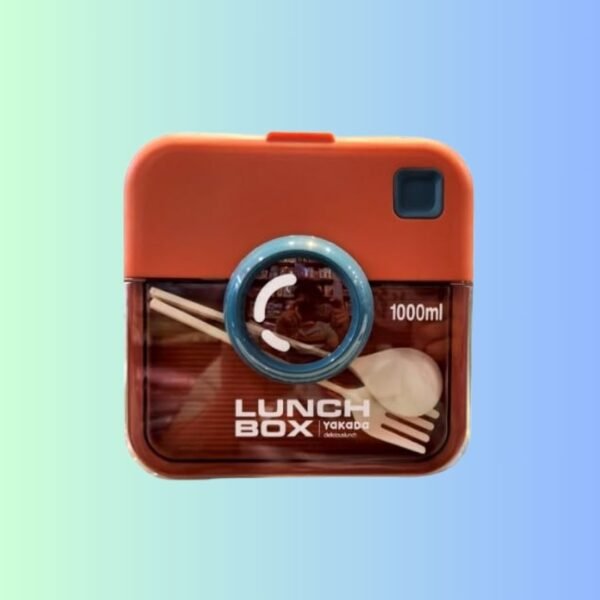 Moda Bay YaKaDa Lunch Box with Spoon & Fork 1 Containers Lunch Box (1000 ml) (Brown)