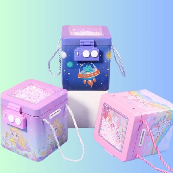 SK TOY ZONE Coin Box for Kids, Money Bank with Lock and Key, Cute and Colorful Piggy Bank, Perfect for Teaching Children The Value of Saving, Ideal Gift for Birthdays and Holidays (Pack of -1)