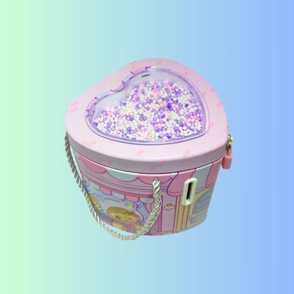 Metal Money Bank for Kids | Heart Shape | with Lock and Key – Secure Money Safe & Savings Box for Boys & Girls | Unbreakable Coin Safe Piggy Bank