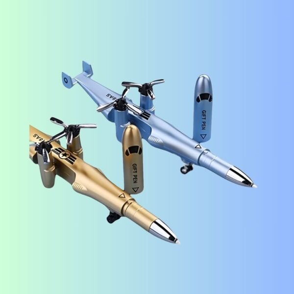 TECHNOCHITRA Fighter Aiplanes Shape Pen Set For Kids (Set Of 2)