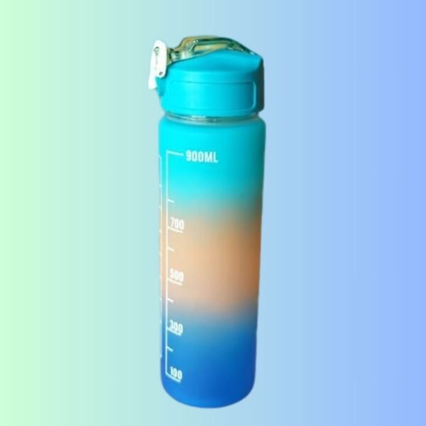 SBTs? Time Marker Water Bottle BPA Free Drinking Water Bottle for Office Gym Water Bottles (Blue, Orange, Dark Blue)