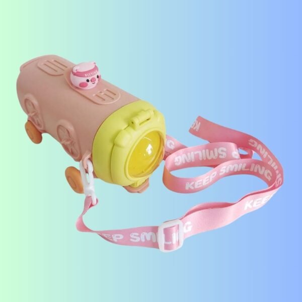 Enakshi (LABEL) Creations Kids Bus Water Bottle with Straw 500ml Drinking Cup for Boys and Girls Child PinkHome & Garden|Kitchen, Dining & Bar|Drink Containers & Thermoses