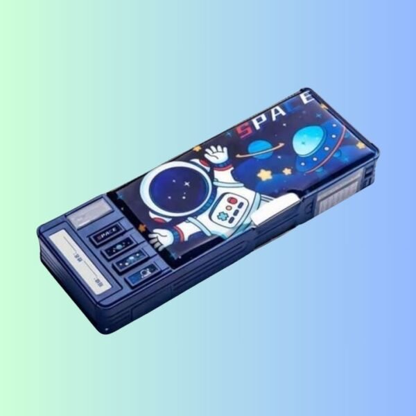 MANAKI ENTERPRISE Multifunctional Pencil Box for Kids Space Compass Box for Boys Kids Pencil Box for Boys & Girls Magnetic Compass Box for Boys Space Theme Return Gifts for Kids