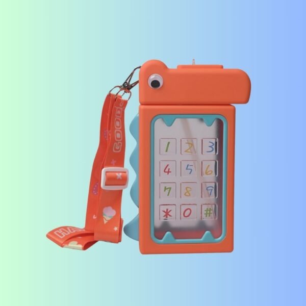 KYLO Dinosaur Water Bottle| Loved By Kids| Easily Fits In Bag, Though Kids Love To Carry| Matching Straps- 500 ML, Red