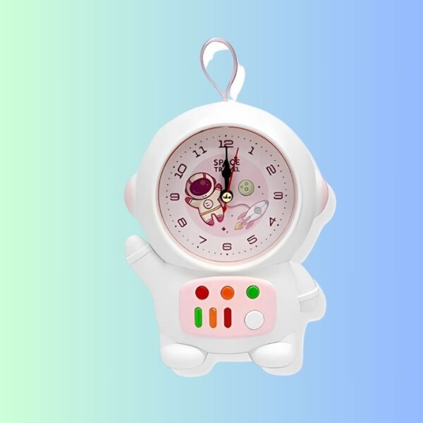 JMK CRAFTS Astronaut Alarm Clock: Tabletop Alarm Clock with Night Light, High Volume Bedside Luminous Alarm for Bedroom/Office, Return Gift for Boys/Girls, Brithday Gift for Kids