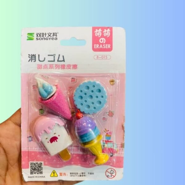 MKY® Erasers for Kids – Stationery Gift for Kids, Cartoon Theme Eraser for Children School Kids/Birthday Return Gift for Children (Multicolor, Pack of 1) (Design-6)