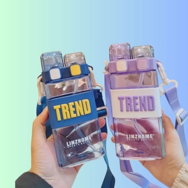 Neel Plastic Er Water Bottle For Kids School, Hanging Bottle, Kids, With Straw Cute Birthday Gift 1Pcs Fancy Tumbler (Style 3500 Ml, Multicolour)