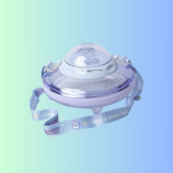 KYLO UFO Water Bottle| Unique Design| Drives Imagination| Ideal For Creative Kids| Wide Mouth, Easy To Clean - 500 ML, Purple