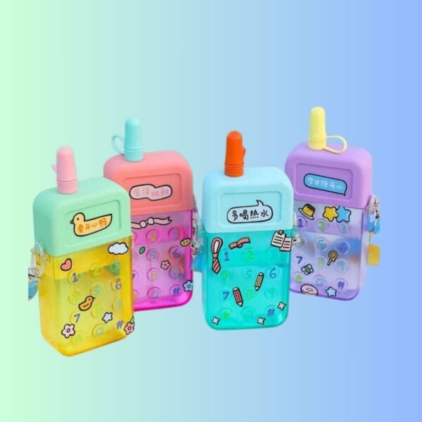 TERA 13 Kids Water Sipper (1 pcs) Phone Shape Water Sipper Bottle for Kids - BPA-Free, Leak-Proof, and School and Outdoor for Kids Girls & Boys Birthday Return Gifts