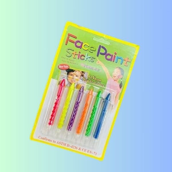 Paaroots 6Pcs Body Paint Crayons | Body Painting Face Paint Kit | Crayons Makeup Kit | Face Painting Kit For Halloween Party Kids/Adults Non Toxic | Face And Body Paint For Makeup | Washable Face Paint
