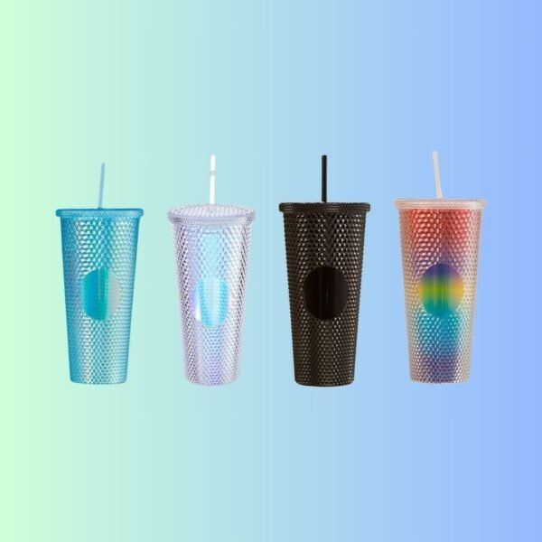 THE STYLE SUTRA Straw Water Bottle Tea Mug Water Cup Drink Bottle for Hiking Fitness Walking Blue