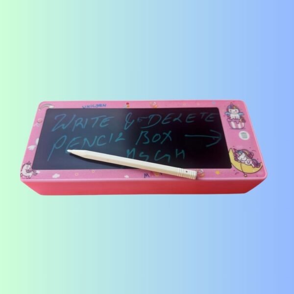MSGH Pencil Box for Kids - Special Pencil Case with LCD Screen Magic Pencil Box for Kids | Pen Case for Students (Pencil Box (Unicorn Pink))