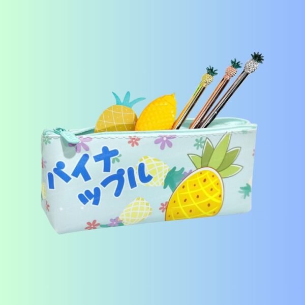 FunBlast Pouch for Kids & Adults - Fruit Print Pouch, Multipurpose Zipper Pouch for School, Travel, Cosmetic, Office, Stationary, Gadgets, Money Purpose, Handbag, Coin Purse (Random Print)