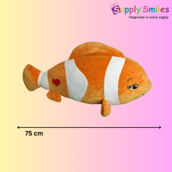Nemo Fish Soft Stuffed Plush Sea Animal Pillow for Kids Boys & Girls Birthday Gift