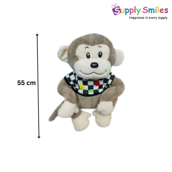 Soft Monkey Plush Toy with Scarf – Cute & Cuddly Gift for Kids | Supply Smiles