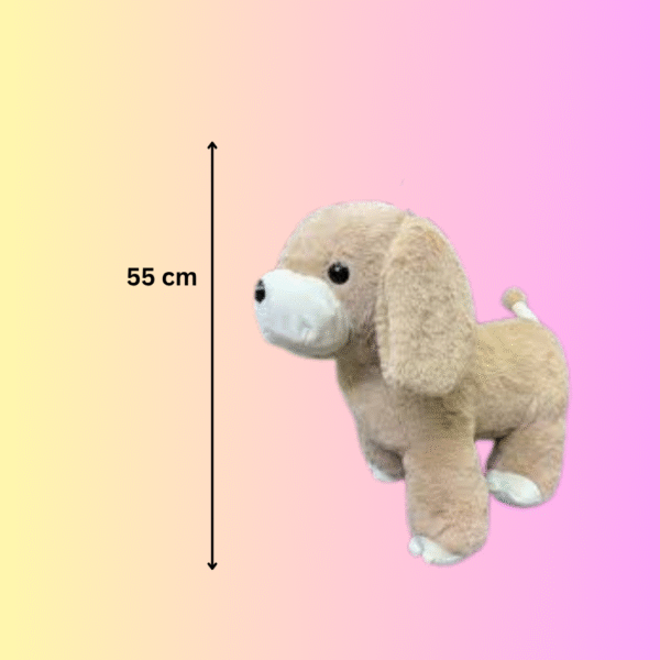Light Brown Dog Soft Toy – Long Ear Plush Puppy for Kids