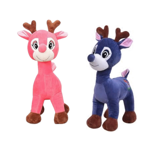Running Deer Soft Toy – Realistic, Huggable Plush for Kids | Wildlife Learning & Imaginative Play