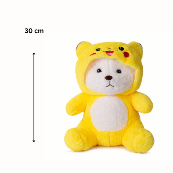 Supply Smiles Hoodie Teddy Bear | Cute Soft Plush Toy for Kids, Gifts & Room Decor  25 cm