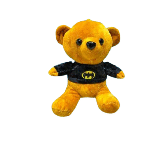 Supply Smiles Batman Teddy Bear | 20 CM Cute Superhero Soft Plush Toy for Kids & Gifting