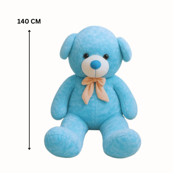 Supply Smiles Blue Teddy Bear 🧸💙 | Big Soft Plush Toy for Kids, Love Gifts & Room Décor – 140 CM