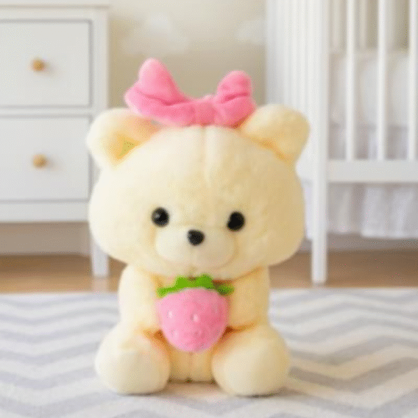 Supply Smiles Fruit Fusion Bear Plush 🧸🍓 | Cute Soft Toy Stuffed Animal for Kids, Gifts & Room Décor – 25 CM