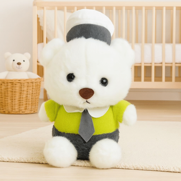 Supply Smiles Cute Bear Plush Toy 🧸 | Soft & Adorable Stuffed Animal for Kids, Gifts & Room Décor – 25 CM