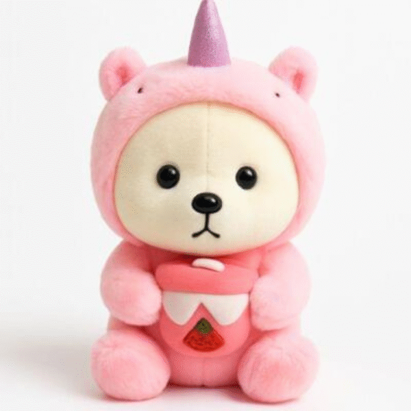 Cute Panda Plush Toy 30 CM | Soft Stuffed Hugging Doll for Kids Boys Girls | Adorable Kawaii Panda Bear Plushie for Gifts & Decor | Unicorn Hoodie Panda 30 CM