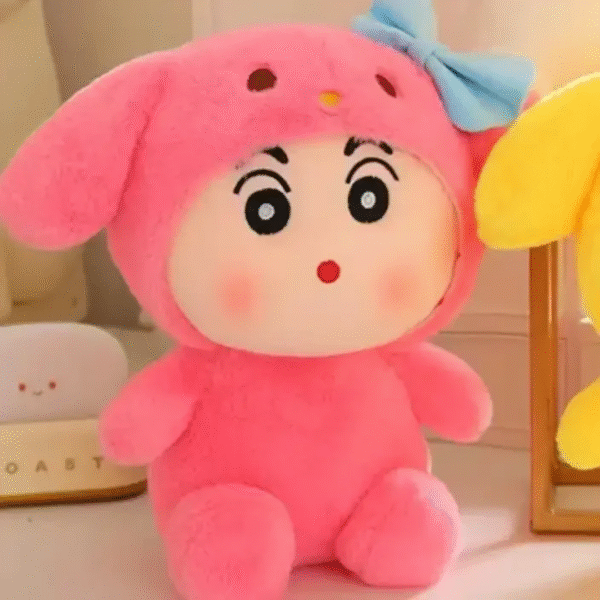 Shinichan Soft Toy | Cute Cartoon Plush Teddy for Baby Kids Boys Girls | Soft & Hugable Toy | 30 CM