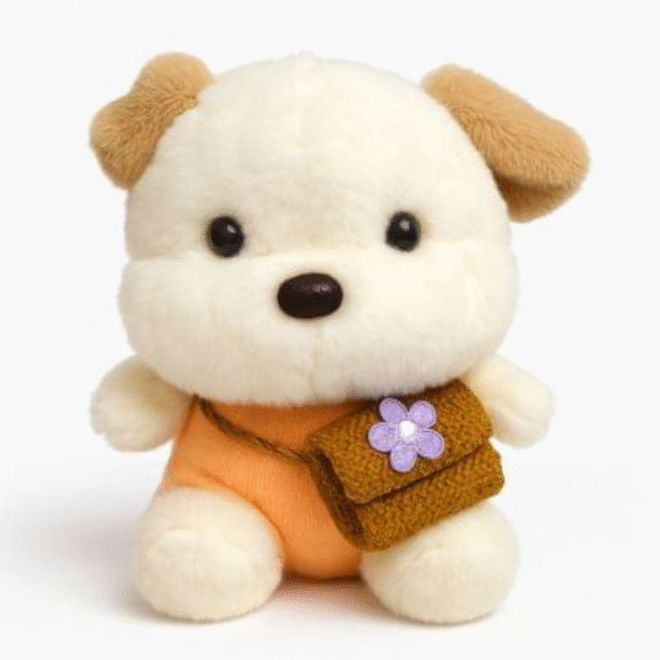 Teddy Bear Soft Toy with Side Bag 25 CM | Cute Stuffed Doll for Kids Boys Girls | Hugable Plush Toy for Gifts & Playtime