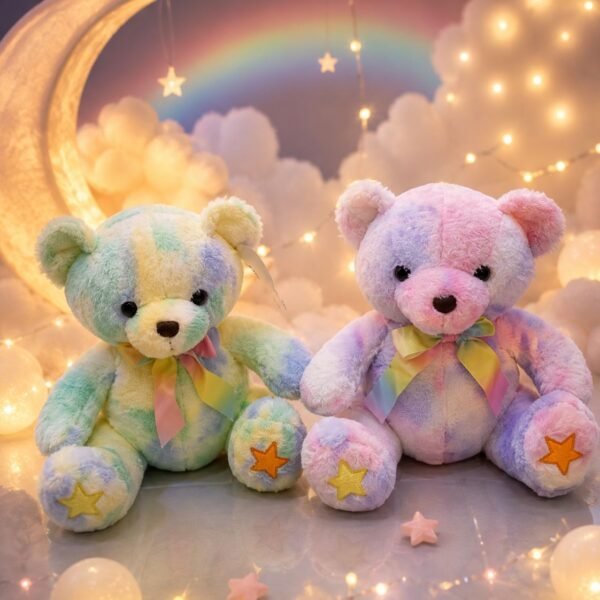 Rainbow Teddy 40 cm with Soft Toys